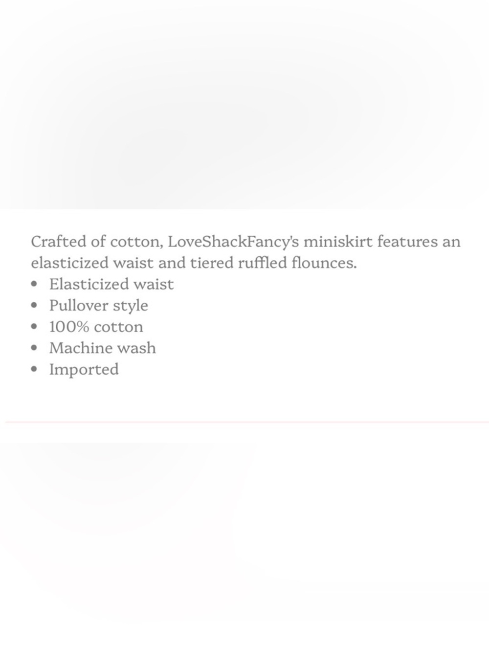 LOVE SHACK FANCY LoveShackFancy BLUE SKIRT WOMEN’s size XS - Picture 10 of 11